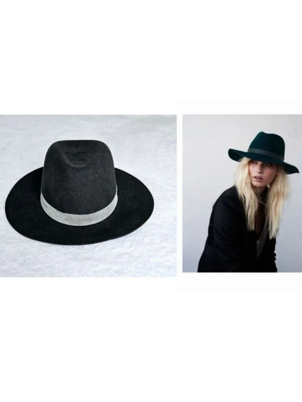 JANESSA LEONE goop fave! wool felt suede-band travel intermix fedora hat $310 m